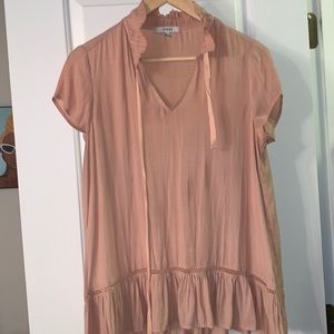 RO&DE Blush Short Sleeve Blouse